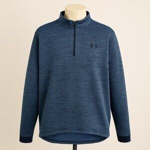 Men's Under Armour Blue 1/2 Zip Fleece Size XXL